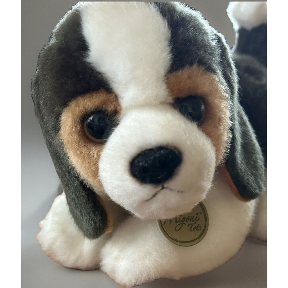 MIYONI By Aurora Tots Beagle Puppy Dog 9" Plush Toy Stuffed Animal Brown White